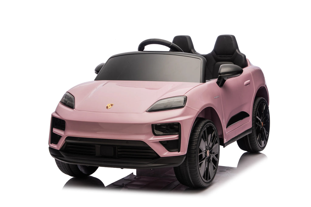 Licensed 24V Porsche Macan Turbo EV Kids Ride On One Seater cars, Rubber Tires, Leather Seat, with RC
