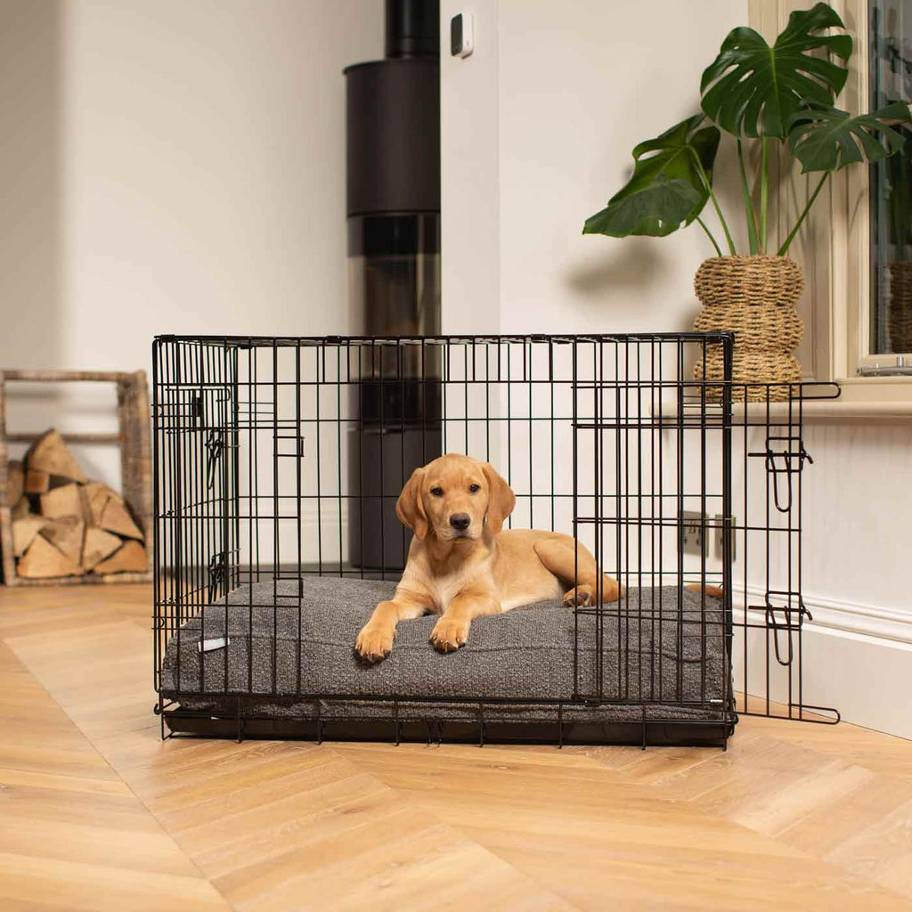 Dog Cushion in Granite Bouclé