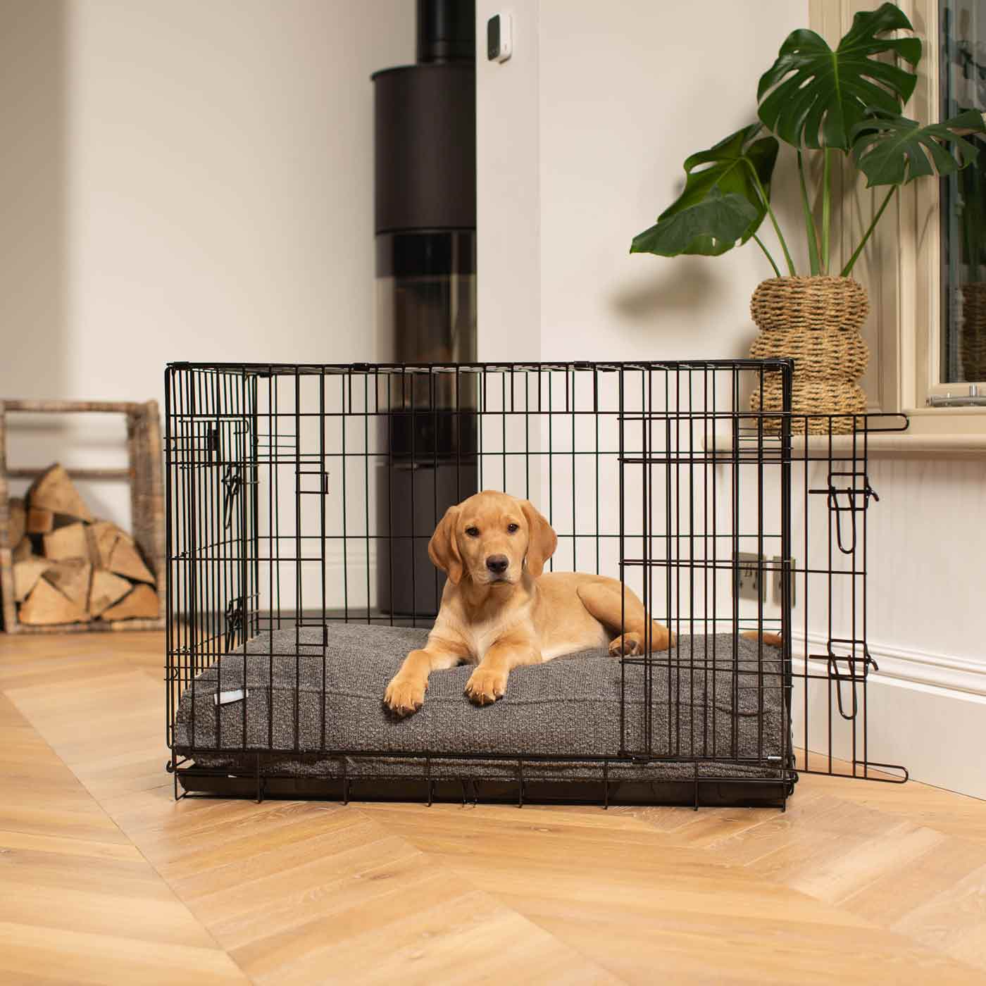 Dog Cushion in Granite Bouclé