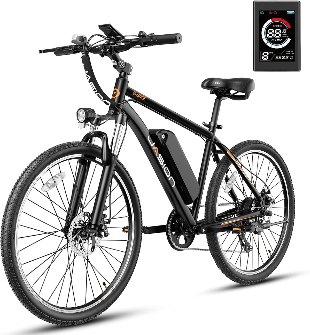 500W Electric Bike, 40-Mile Range, 20 MPH Top Speed