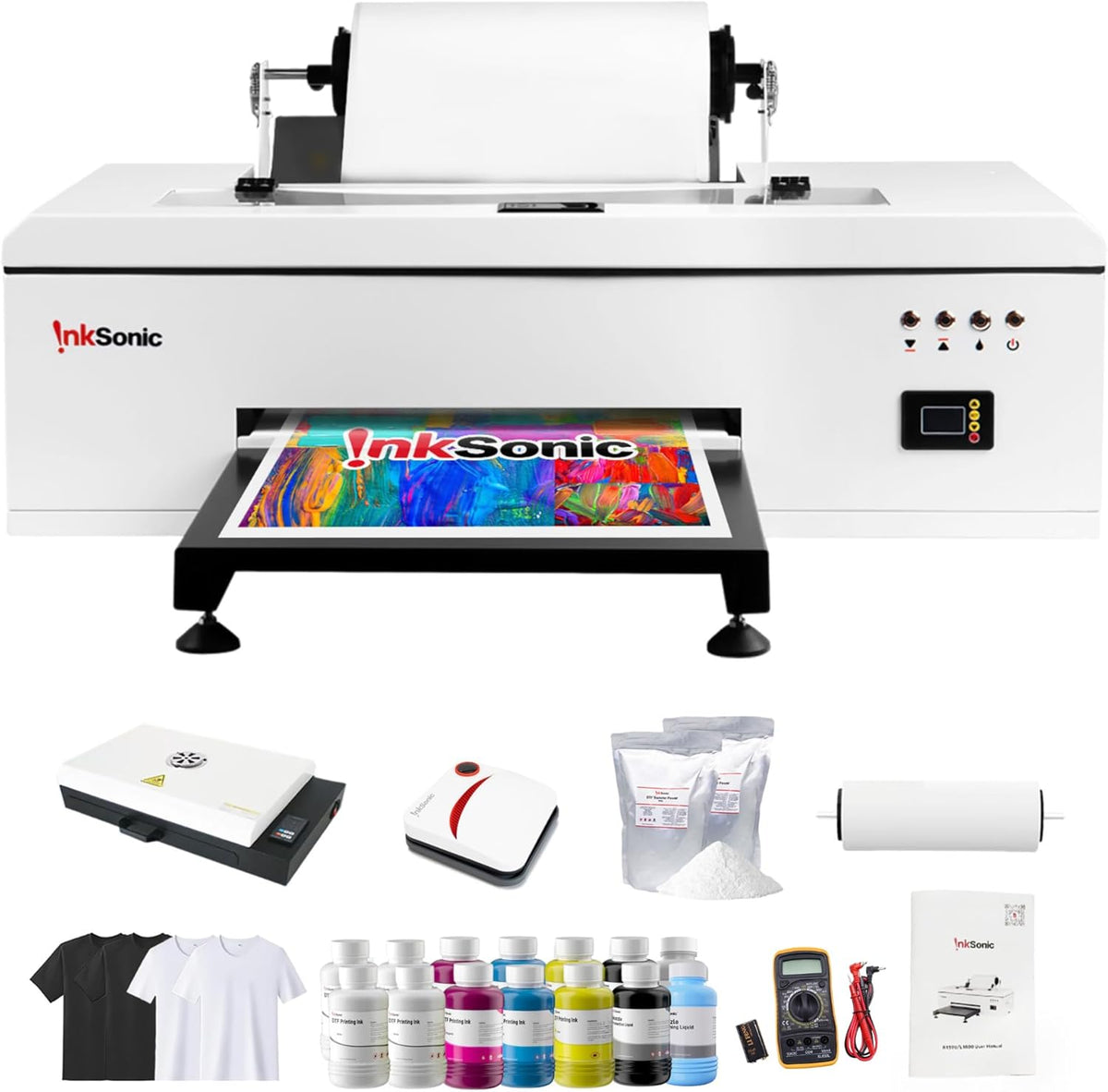 A3 DTF Printer with Curing Oven, T-Shirt Printing Bundle