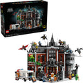 DC Arkham Asylum Building Set for Adults Home Decor for Bedroom, Office, or Book Shelf Collectible for Comic Book & Movie Fans, Ages 18+ Gift Idea for Birthdays 76300