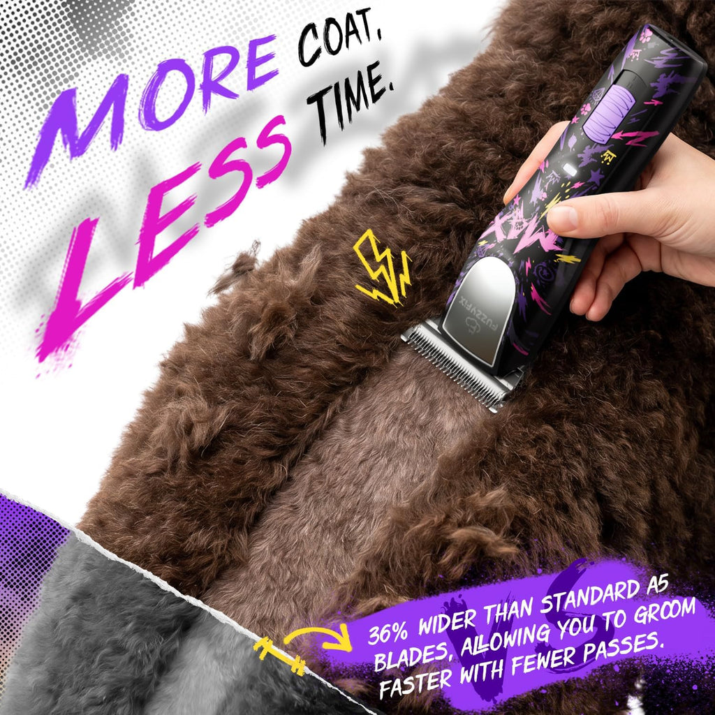 Professional Dog Clippers for Grooming with Detachable Wide Blade
