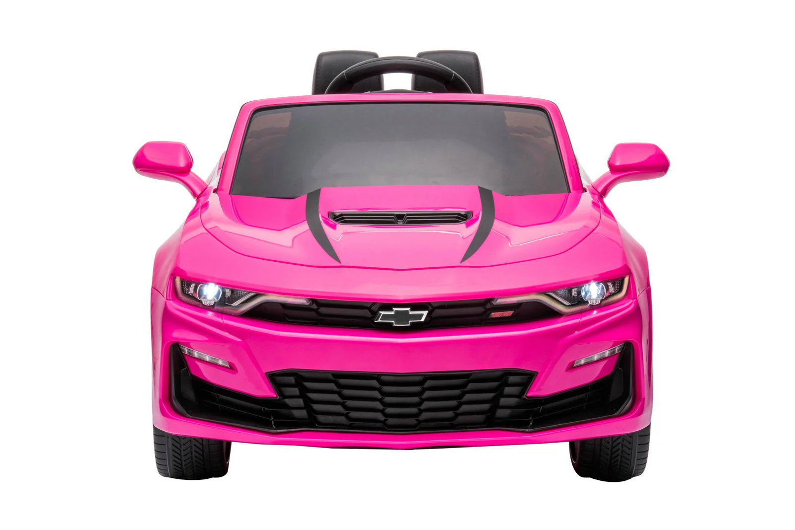 12V Chevrolet Camaro 2SS Kids Ride On One Seater Electric Car with Leather Seat, Rubber Tires and RC