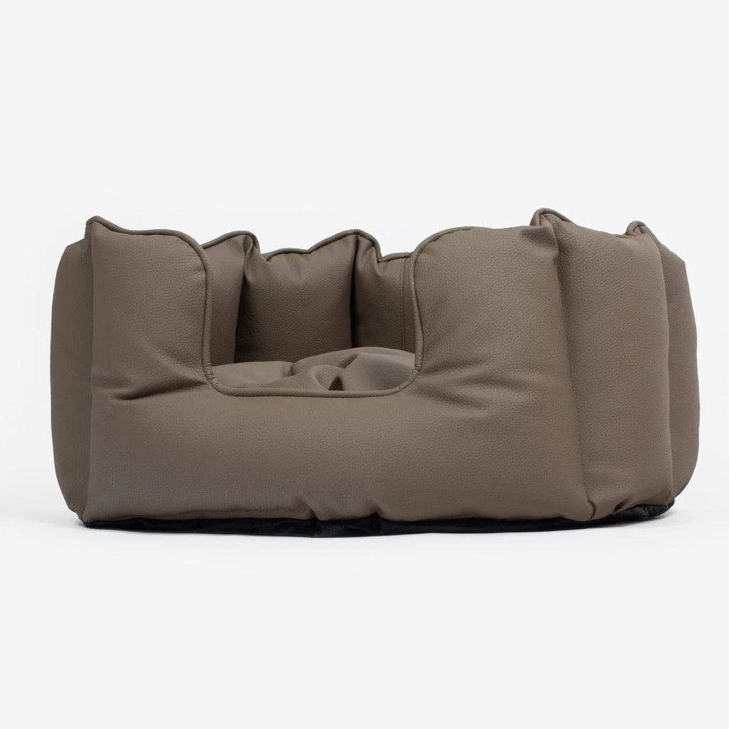 High Wall Bed in Rhino Tough Desert Faux Leather