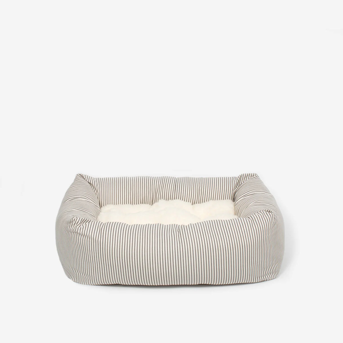 Cozy & Calming Puppy Cage Bed in Spots & Stripes