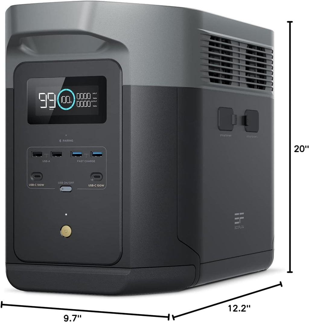 2400W Portable Power Station Solar Generator