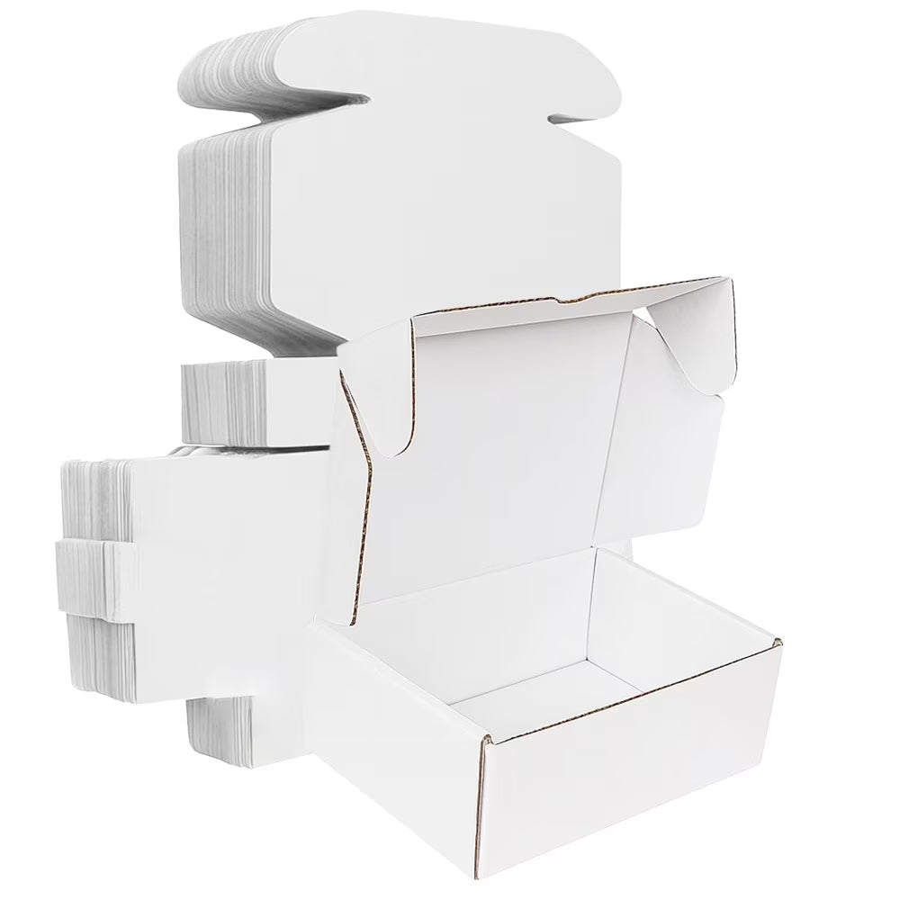 Ucanpack Corrugated Mailer Box E Flute Foldable Moving Boxes Medium, 10 x 8 x 1?" - 50 Pcs