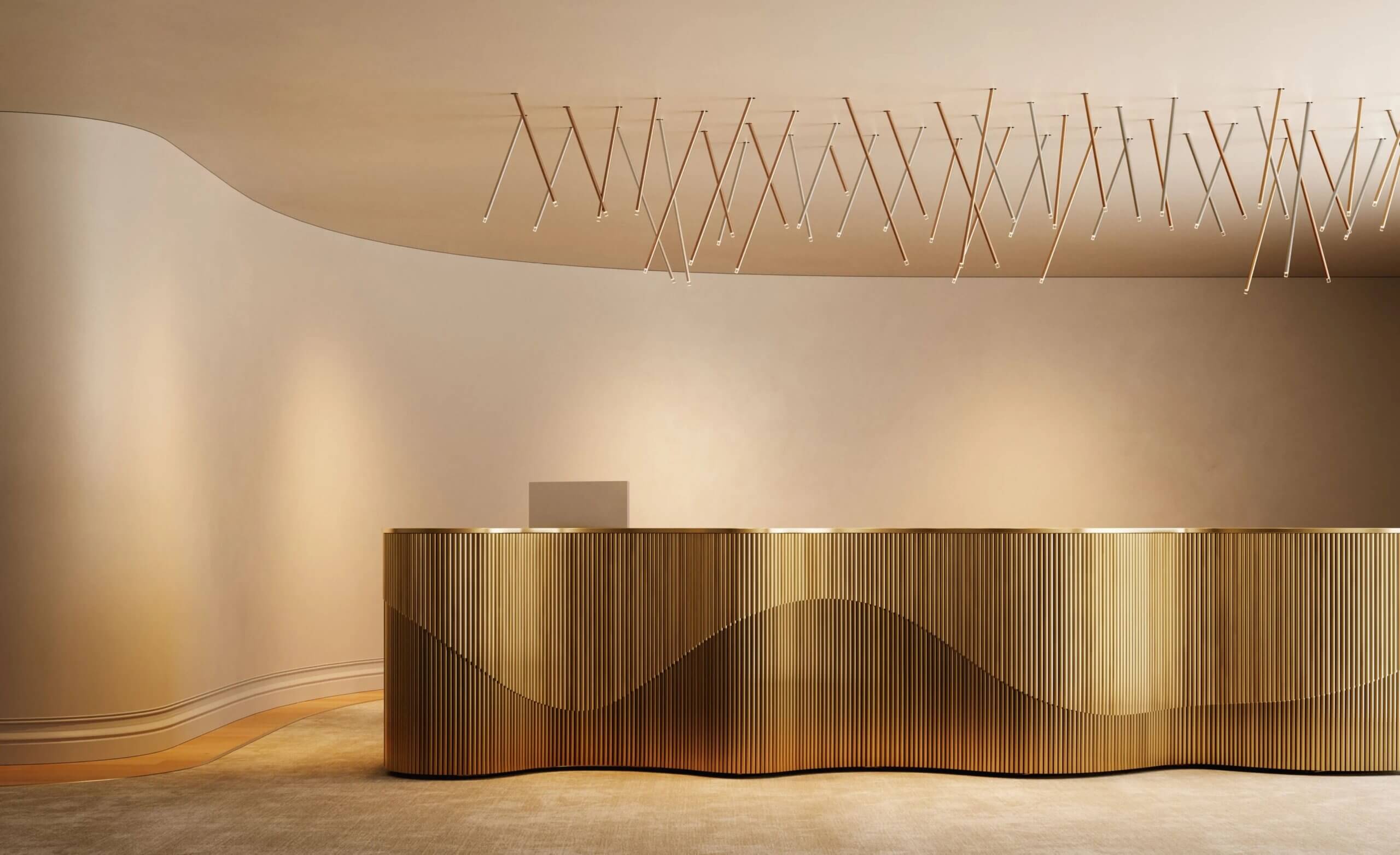 A Tube Nano Swing Ceiling Lamp by