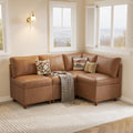 Breakfast Nook Bench with Storage, Beige, 5 Seat (1 Corner)