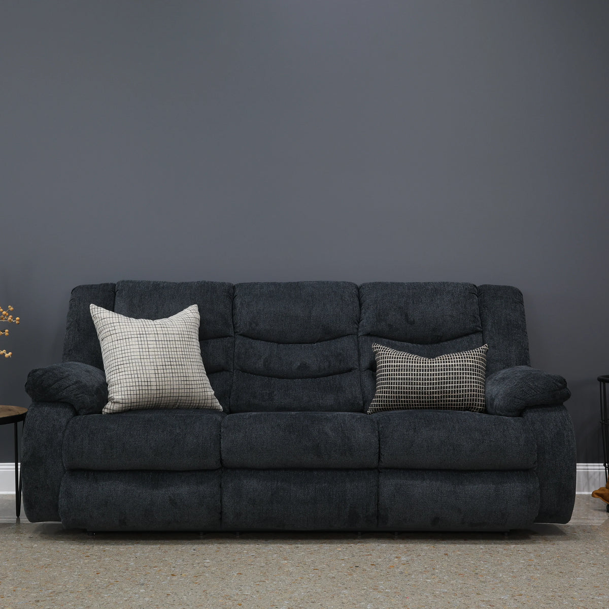 Werribee Electric Reclining Sofa Caviar