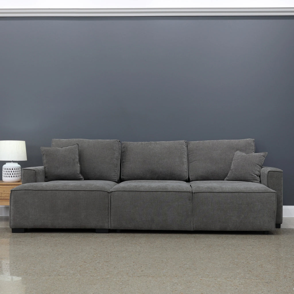 Noosa Sofa Bed w/ Chaise Charcoal