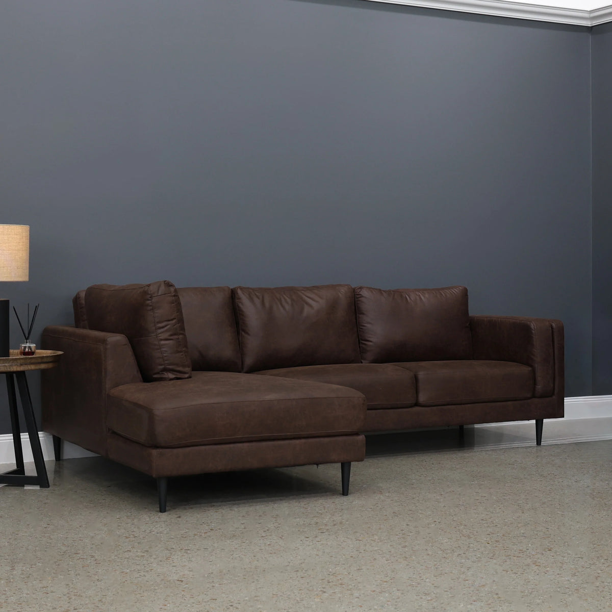Canberra Sofa Chaise Highland Chestnut
