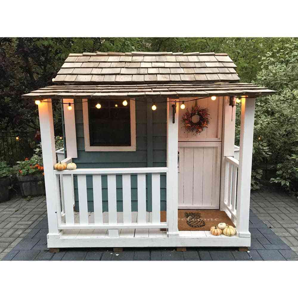 6-Ft. Cedar Playhouse with Windows and Dutch Door