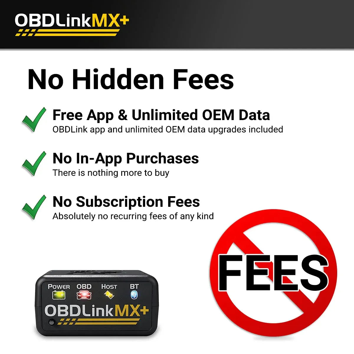 Bluetooth OBD2 Scanner for iPhone, Android and Windows