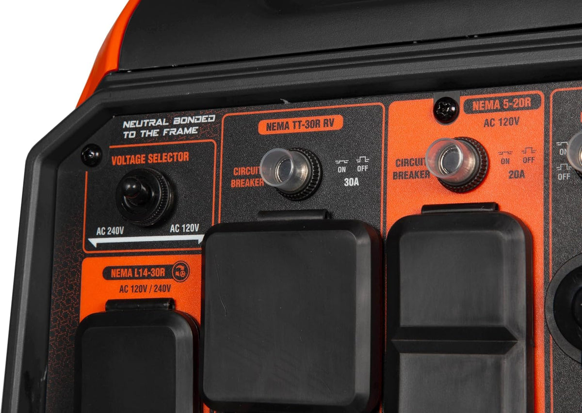 6800W Dual-Fuel Inverter Generator, RV-Ready, CO Detection