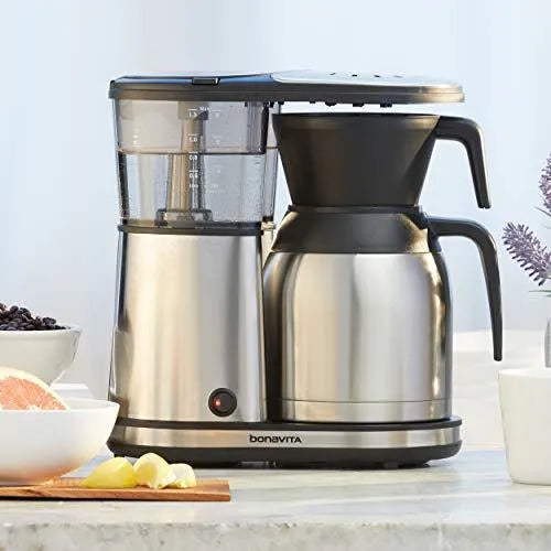 8-Cup One-Touch Coffee Maker with Thermal Carafe, Stainless Steel