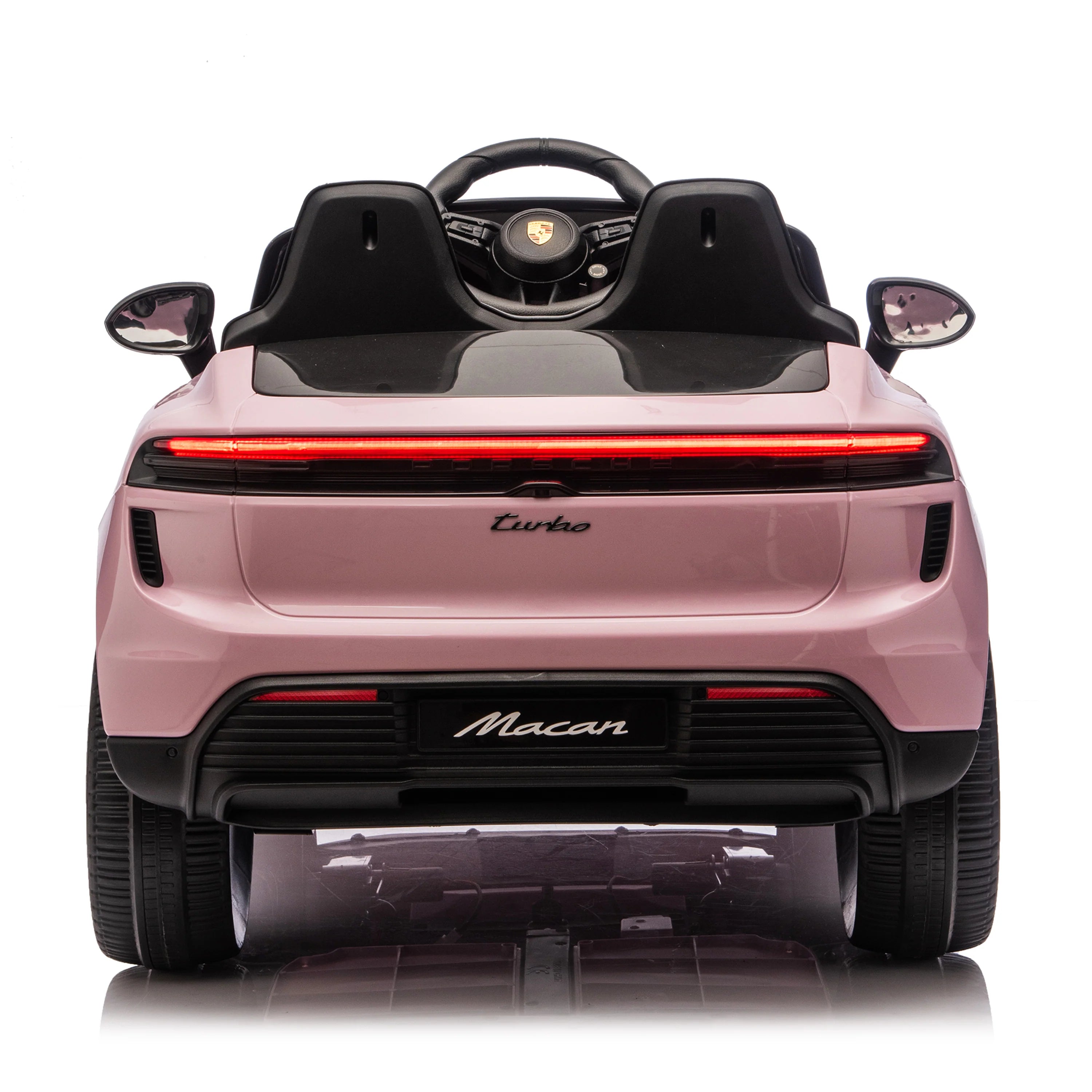 Licensed 24V Porsche Macan Turbo EV Kids Ride On One Seater cars, Rubber Tires, Leather Seat, with RC