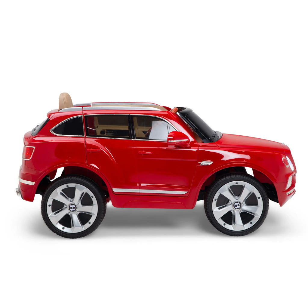 12V Licensed Bentley Bentayga Kids Ride On 1 Seater Car Rubber Tires Leather Seat With RC