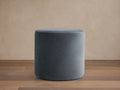 Velvet Round Pouf