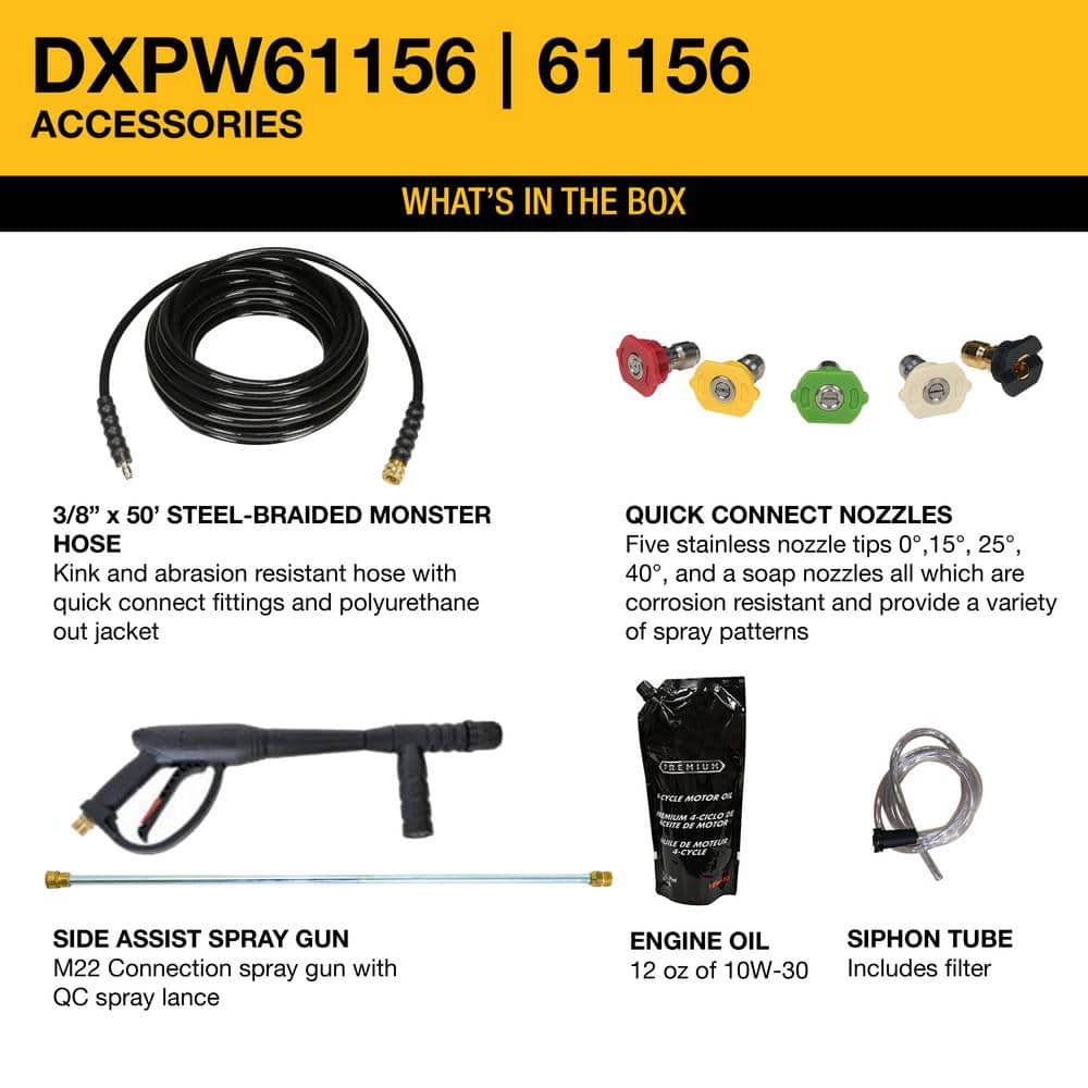 4400 PSI 4.0 GPM Gas Cold Water Pressure Washer with 420cc Engine, Heavy-Duty High-Pressure Cleaning Machine