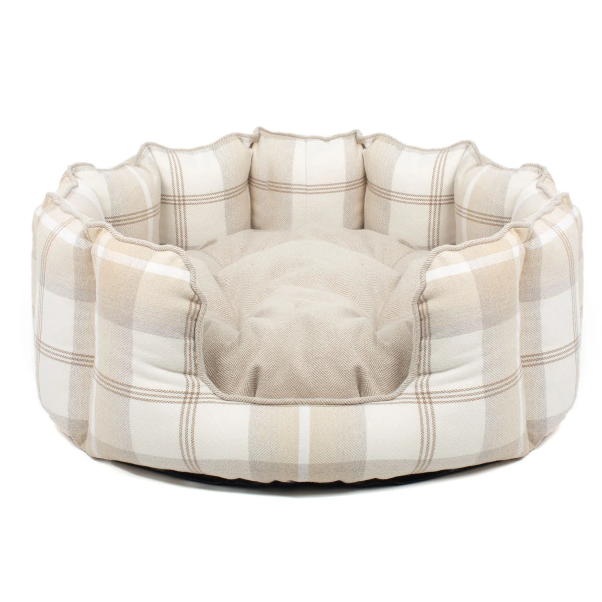High Wall Bed For Dogs in Balmoral Tweed