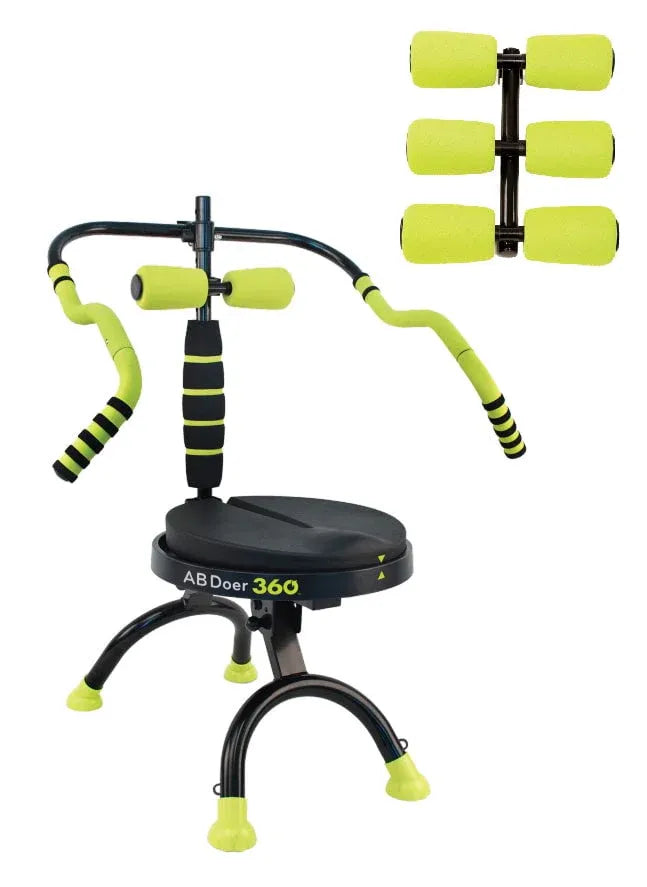 360 Fitness System with Back Roller for Abdominal and Total Body Workouts