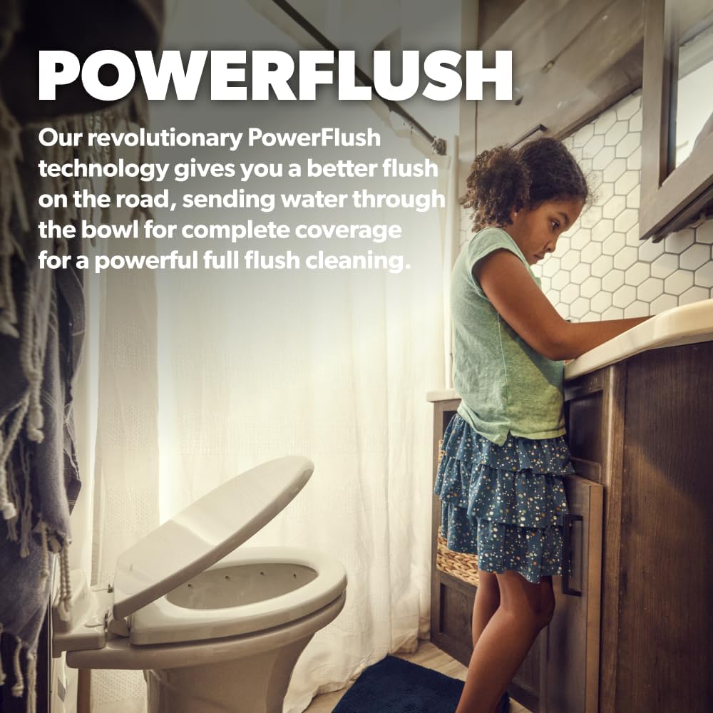 Standard-Height RV Toilet, White