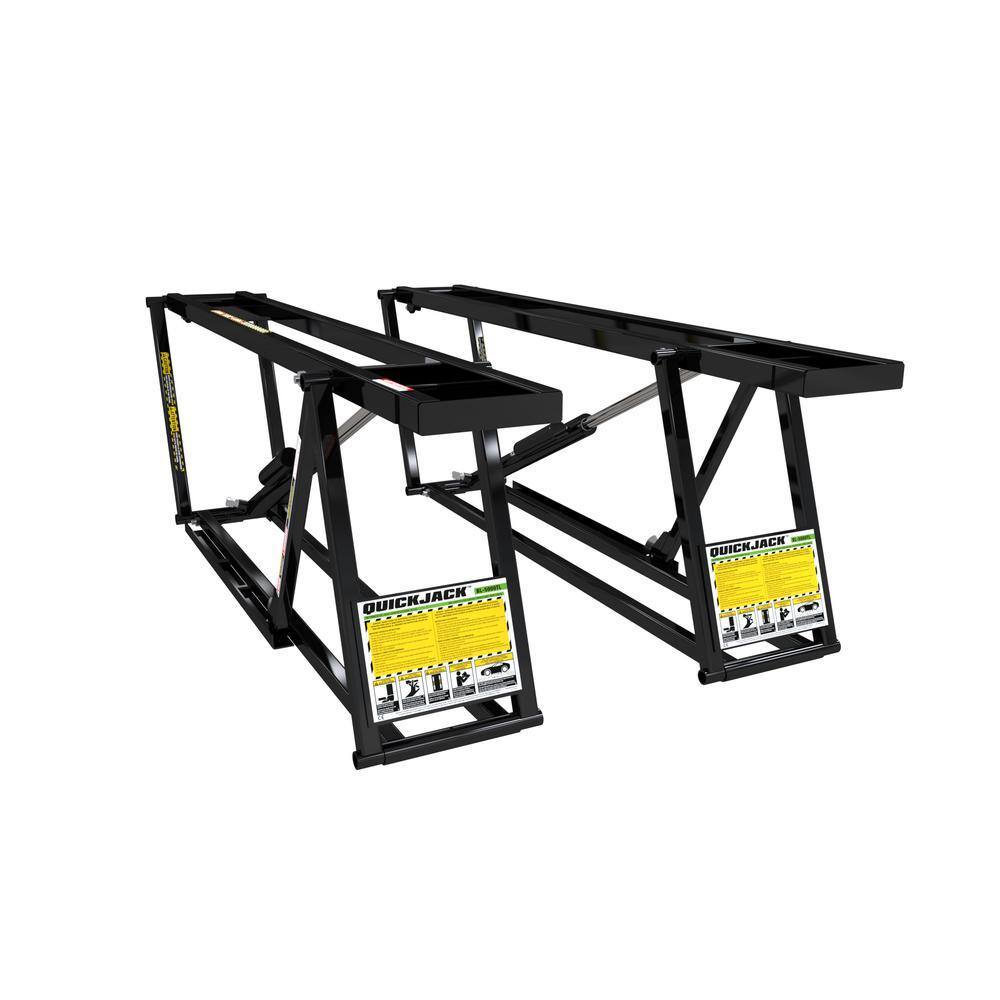 7000TL Portable Vehicle Lift System for Trucks & SUVs, 7,000 lb Capacity Hydraulic Car Lift with Safety Locks & Lift Blocks