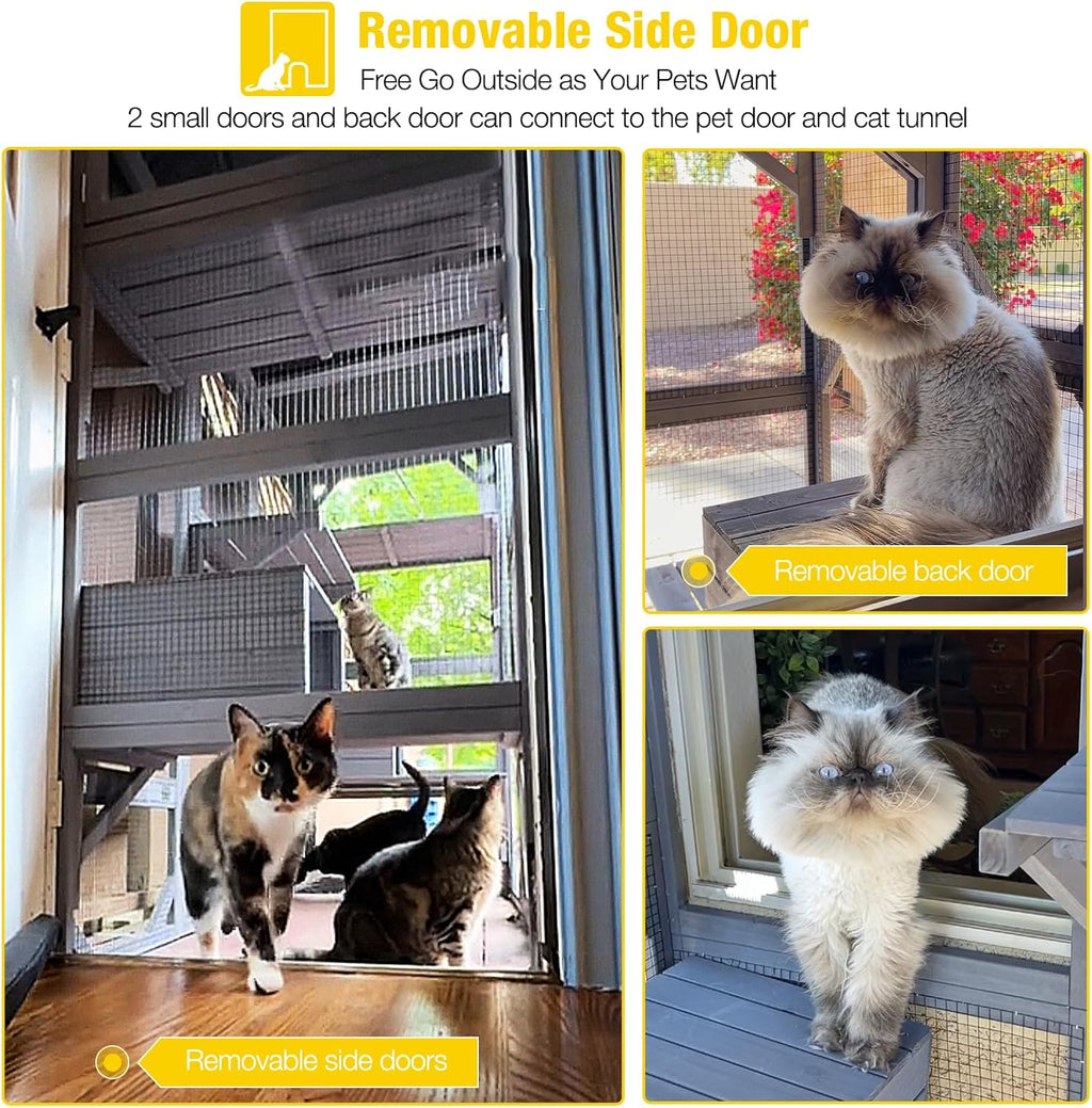 Large Walk-In Outdoor Cat Enclosure
