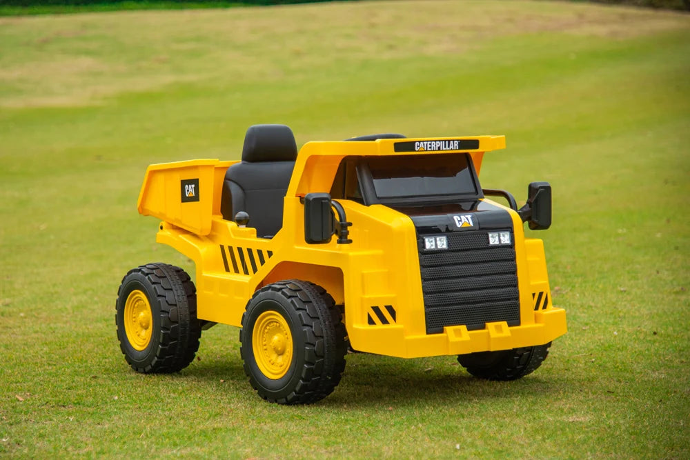 2026 CAT Dump Truck 12V Kids Ride On with Remote Control, Working Shovel & Realistic Construction Sounds With RC